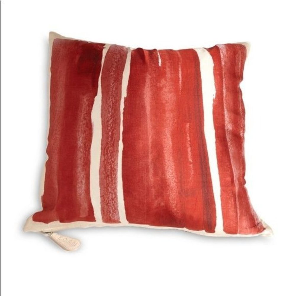 GLOBAL VIEWSMon Coeur Decorative Pillow, 20" × 20". Color: Cinnabar